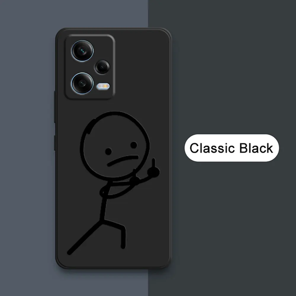Funny Middle Finger Fundas For Xiaomi Redmi Note 13 Pro Plus 12 12S 11S 10 10S 9 S 8 7 11 Pro Cute Man Phone Case Silicone Cover