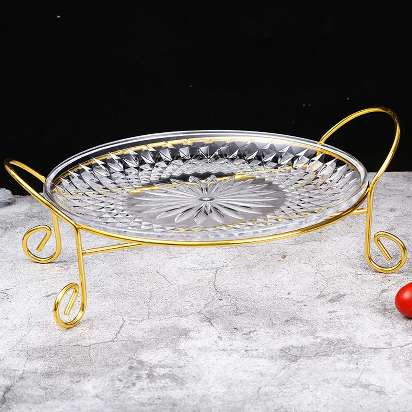 Fruit Plate Multipurpose Decorative Specialty Plates Kitchen Tray Cupcake Dessert Plates for et Counter Birthday Parties