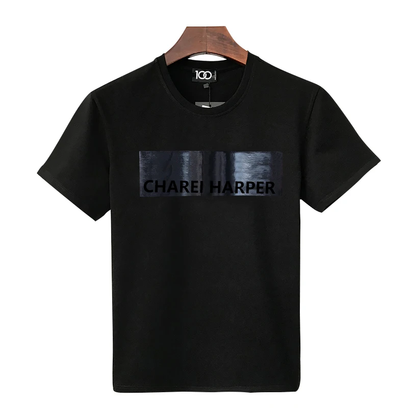 Charei Harper Dsq Dt868 T-Shirt Manica Corta Da Uomo In Cotone Italia Design Lettera Stampa Spray Moda Milano Trend Fashion Casual Top