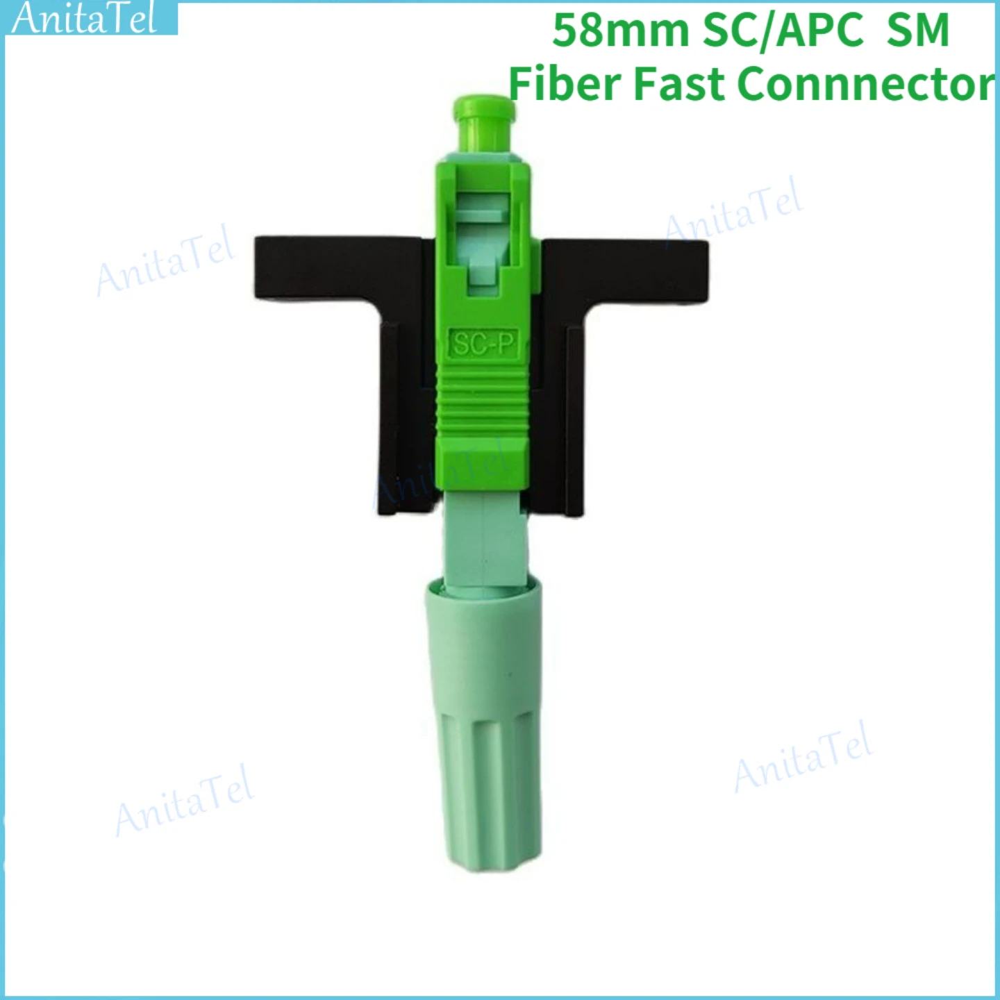 

50/100/200pcs/lot 58mm SM SC/APC Fiber Optic Fast Connnector Single Mode Optical Quick Connector FTTH Tool Cold Connector Tool