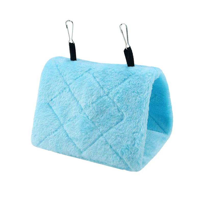 Pet Bird House Nest Sleeping Hatching Accessories Parrot Tent Warm Plush Hammock Hanging Cave Parakeet Hut Tent Bed