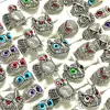 Wholesale 20/50Pcs All Owl Assorted Styles Eye Rings Resale Hot Jewelry Alloy Metal 4