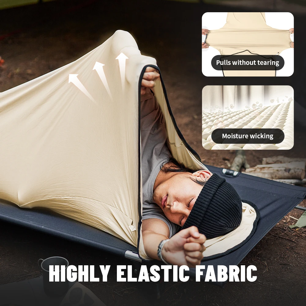 Naturehike High Elasticity Sleeping Bag Liner Ultralight Portable Sheet Outdoor Travel Business Trip Mummy Sleeping Bag Liner