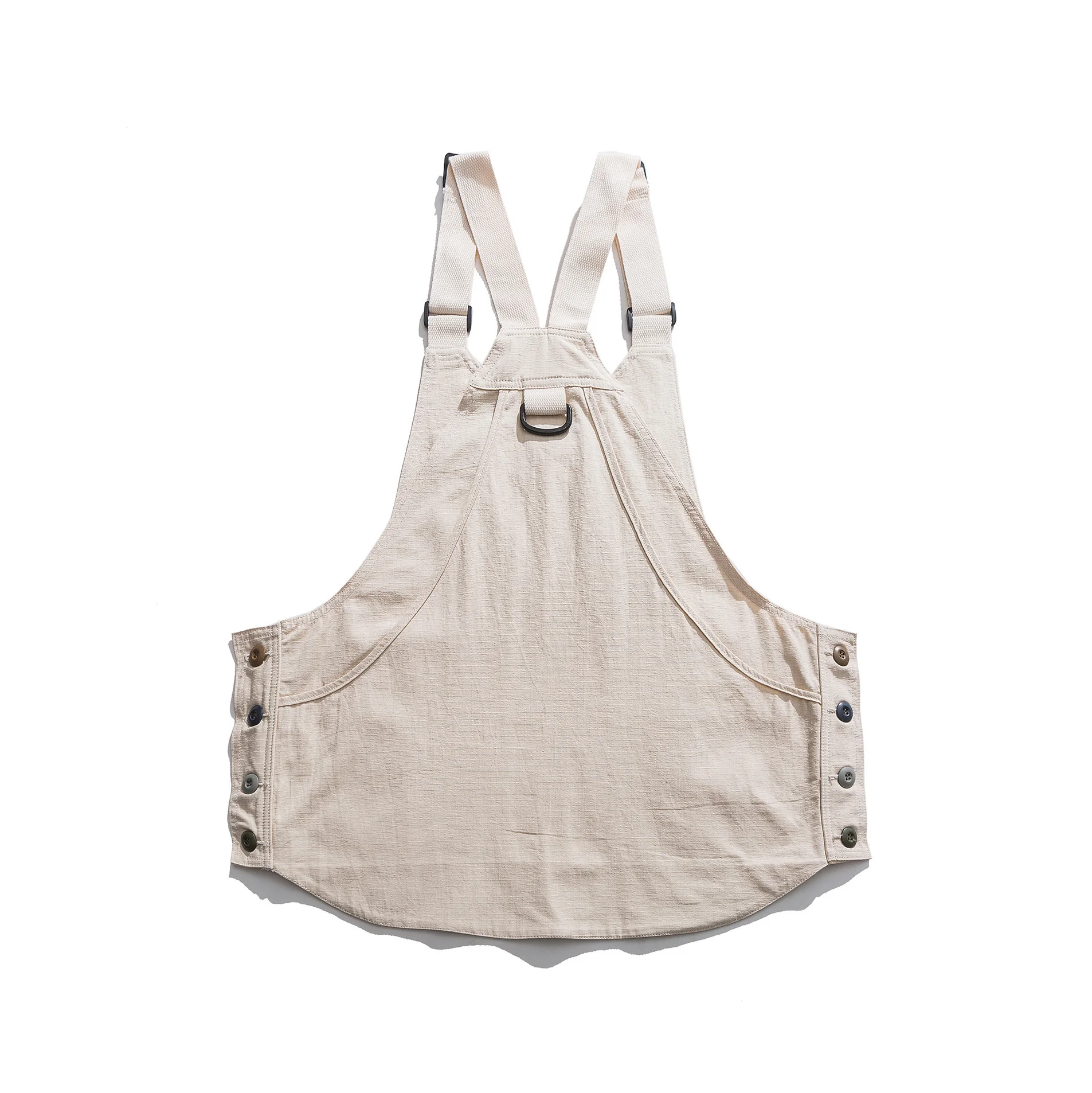 Tooling Multi Pocket Vest Pearl Sail Lattice Sling Double Breasted Multi-function Waistcoat Outdoor Hiking Sports Cargo Clothing