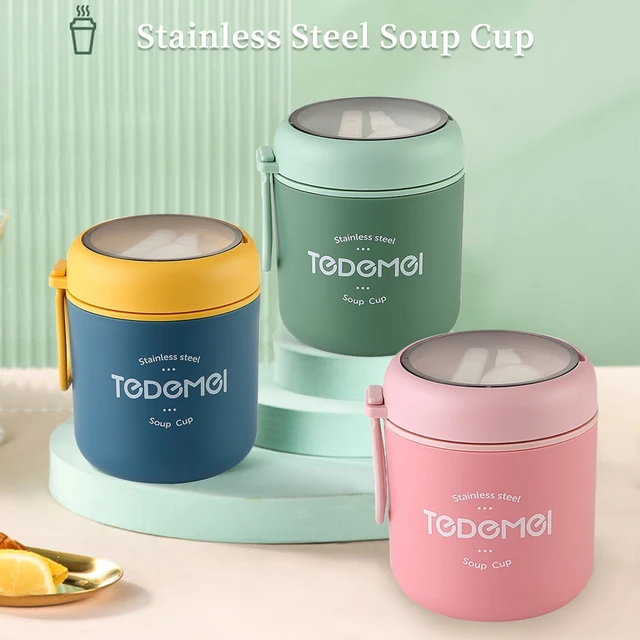 Food Jar Lunch Container Stainless Steel Thermo Keep Hot Lunch Box Food  Thermal Jar Insulated Soup Cup Thermos Containers - AliExpress