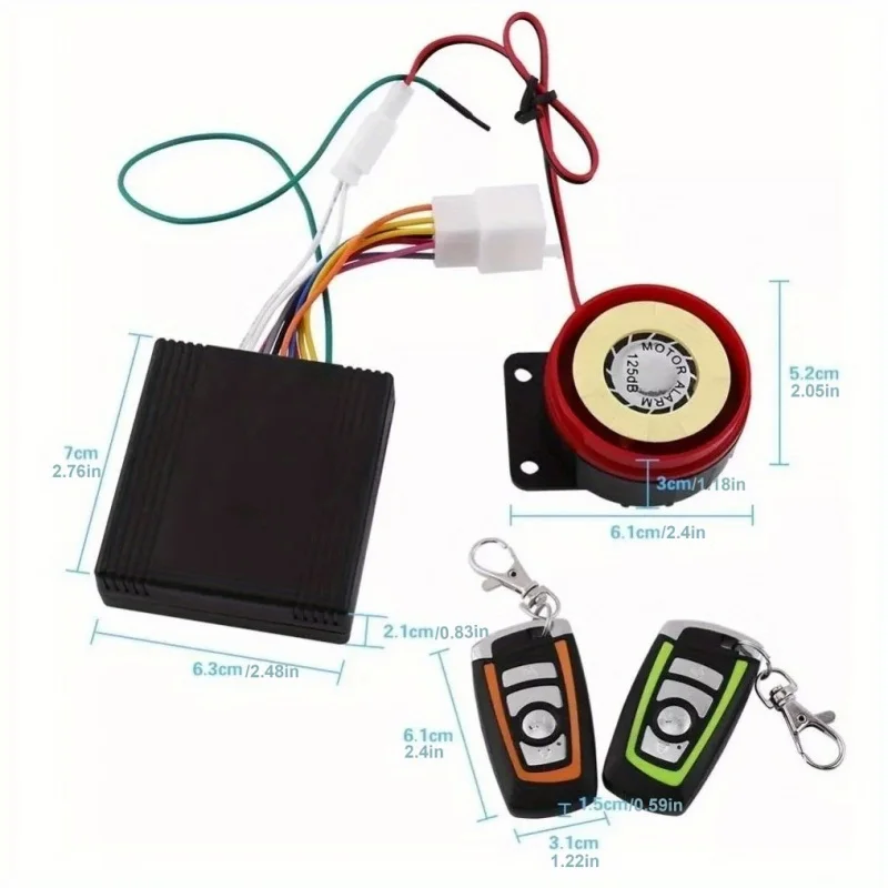 Remote Control Motorcycle Scooter Anti-theft Alarm Security Engine Start Motorcycle Antitheft Device Sensitivity High Wireless