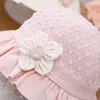 Lace Ruffle Baby Bucket Flower Princess Girl Sunscreen Fisherman Cap Summer Thin Cotton Newborn UV Protection Sun Hat 3-18M 모자 6