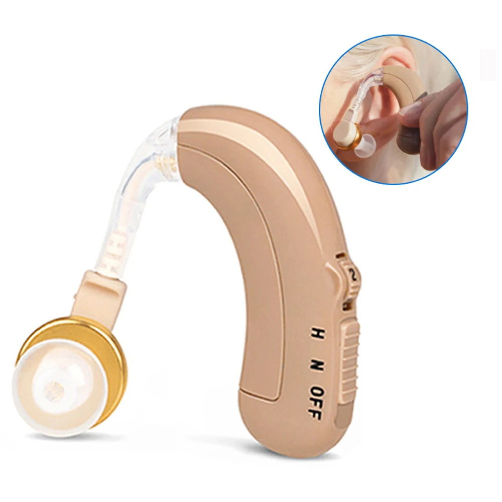 

Rechargeable Hearing Aids Ear-mounted Sound Amplifier Adjustable Volume Hearing Aid Auxiliary Hearing Use For Seniors