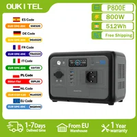 Station d'alimentation portable OUKITEL P800E, générateur solaire 800W, batterie Lifepo4 512Wh, alimentation de secours pour la maison, camping en plein air, alimentation mobile 1