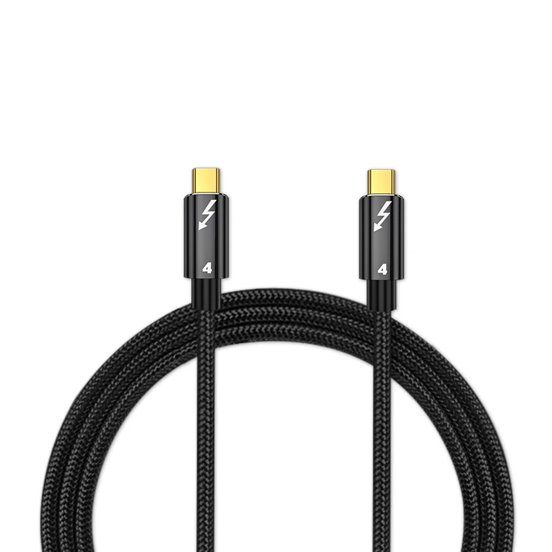 

USB4 Thunderbolt 4 Type C to Type C Cable 8K@60Hz 40Gbps Type C PD 100W 5A/20V USB-C Data Transfer Charge Cable for Macbook iPad