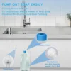 Soap Dispenser Extension Tube Kit for Kitchen Sink, 47Inch Under Sink Soap Dispenser Tube with Upgraded Check Valve 3