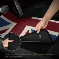 Custom Made Car Floor Mats Front & Rear Set Union Jack For Mini Cooper 2007-2023 R55 R56 R57 R60 R61 F54 F55 F56 F57 F60 Clu 3