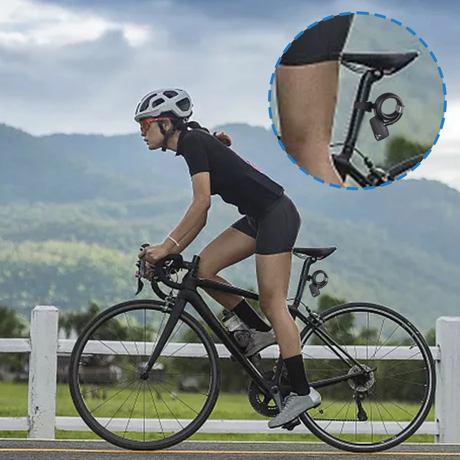 Electronic Bike Locks Bicycle Accessories Smart Antitheft 110db Alarm