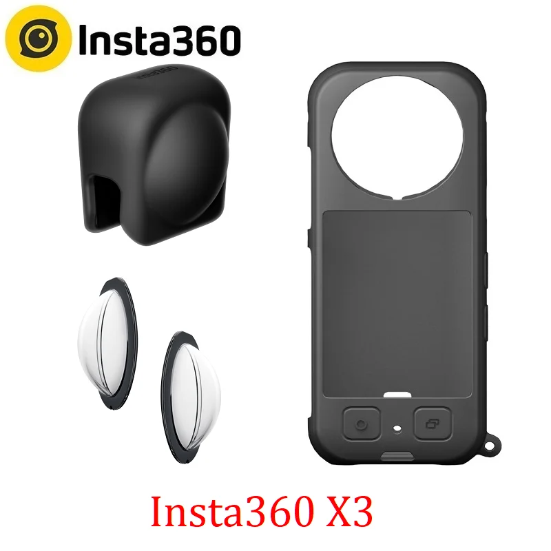 Insta360 X3シリコン保護ケース本体カバーレンズガードキャップinsta 