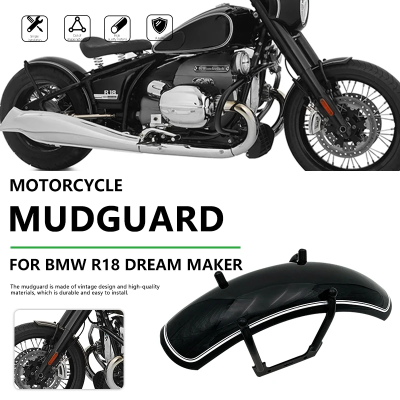 

Motorcycle Metal Front Wheel Fender Fit for BMW R18 R 18 Dream Maker Special Bobber Style Founding Edition Mudguard Splash Guard