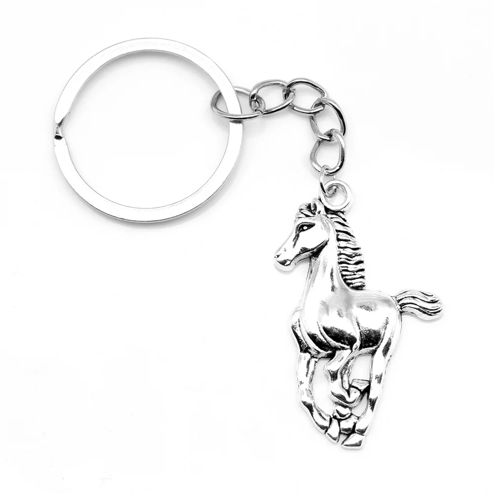 

1 Piece Horse Key Ring Car Trendy Jewelry 25x41mm