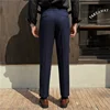 2025 New Naples High Waist Mens Suit Pants Double-Blade Gurkha Chino Slim Fit Trousers Fashion Men Wedding Party Casual Pant 6