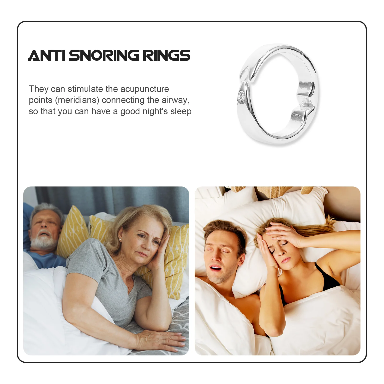 Magnet Exquisite The to Open Finer Decor Sleep Silver Finger Rings
