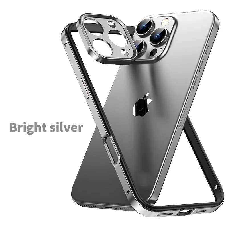 Enhanced Camera Protection Hybrid Silicone & Aluminum Metal Phone Case with Improved Heat Dissipation