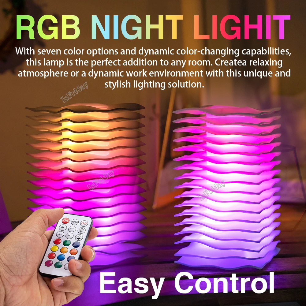 

2000mah RGB Atmosphere Lamp Night Lights 4010 Lamp Beads Remote Control + Touch RGB LED Music Rhythm Ambient Light