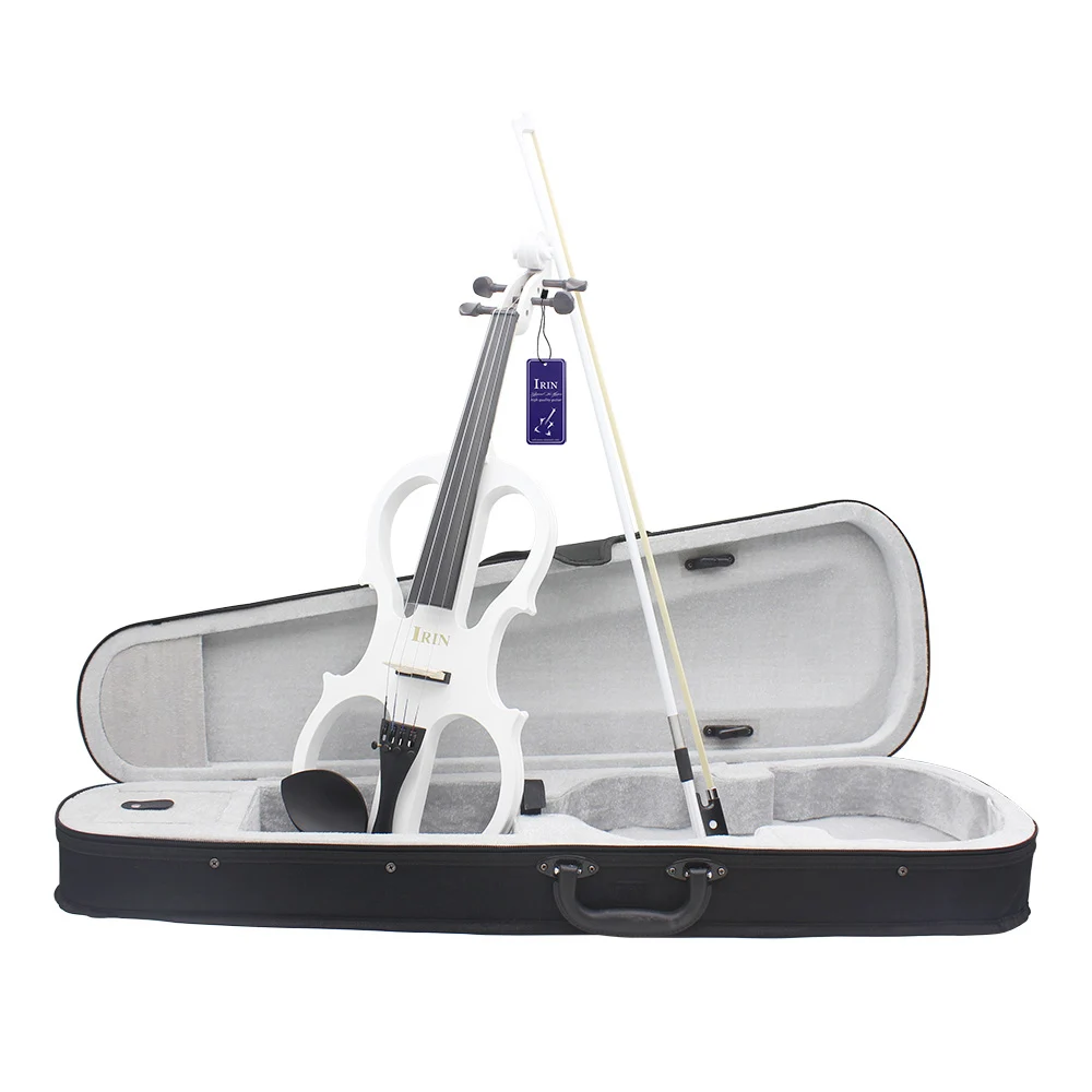Professional 4/4 Electric Violin Maple Body Electro Violin Silent Fiddle With Case Cable Headphone Parts & Accessories
