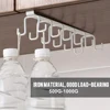 1PC Cabinet Mug Hook, 6-hooks/12-hooks Hanging Cup Holder, Multifunctional Wardrobe Row Hook Organizer Save Storage Space 5