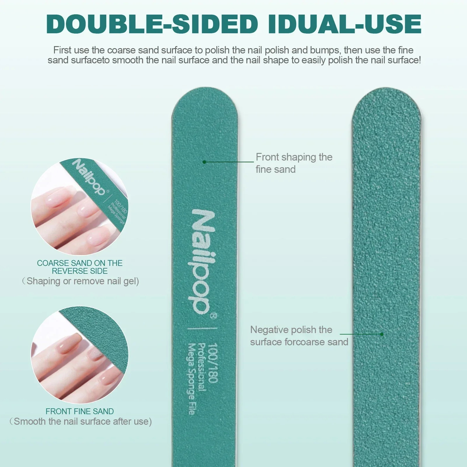 Nailpop Nail Tips and Glue Gel Nail Kit Fast Nail Extension Set with Soft Gel UV Lamp 600Pcs Semi Matte Nails and Files Tools 5