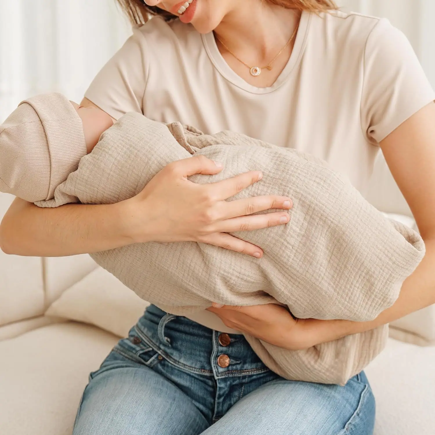 Breathable Breastfeeding Cover Baby Feeding Nursing Covers360&deg; Nursing Apron Outdoor Privacy Cover Mother Cloth ﻿