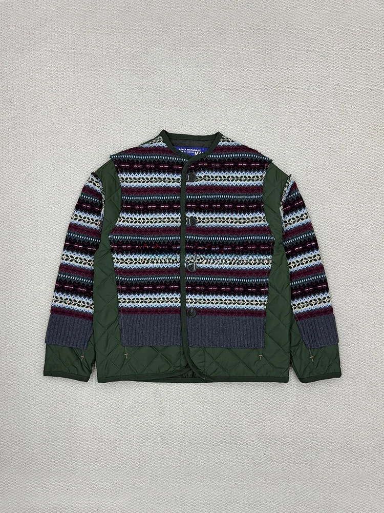 Junya Watanabe Knitted Sweater Jaet Inner  Thor's Extra Fire Deer Couple Internet Famous Warm Stand Thin Retr...