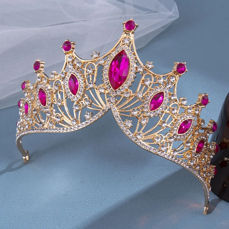Bridal Hair Accessories Hair Accessories Bride Rhinestone Crown Tiara Party Princess Dress Accessories 1pc