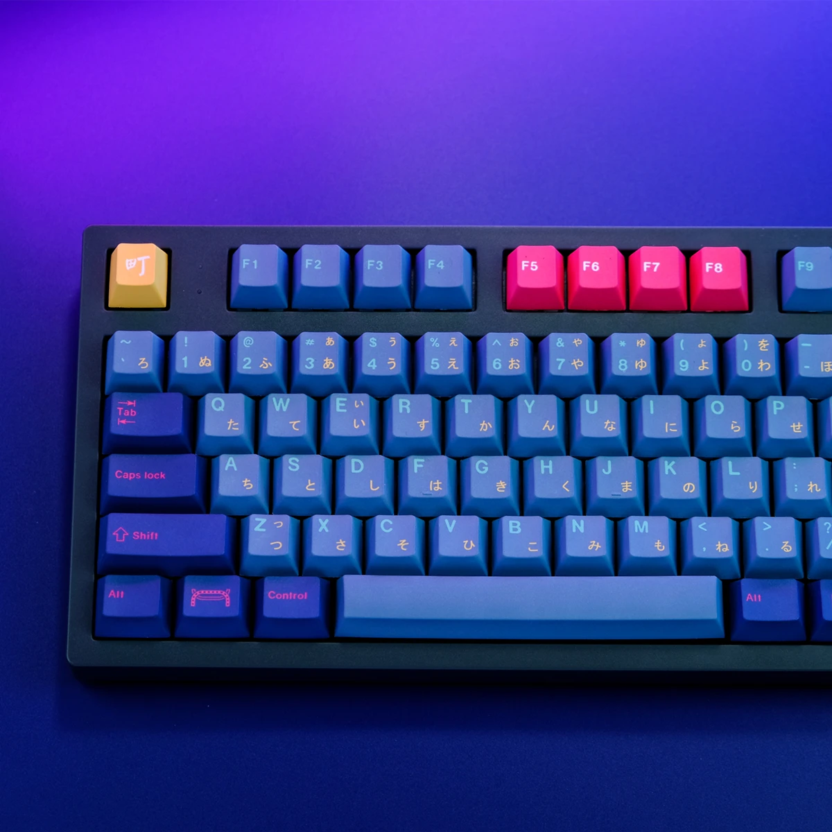 Teclado Mecânico Keycaps para Interruptor mx Keycap Japonês Perfil Cereja Pbt Sublimação Dye Japão Kabukicho 129 Chaves