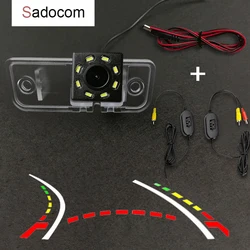 Wireless Car CCD Rear Camera Fisheye 4 8 12 Led Dynamic trajectory For Mercedes Benz Clk W209 W203 W219 E-Class W211 2002-2008