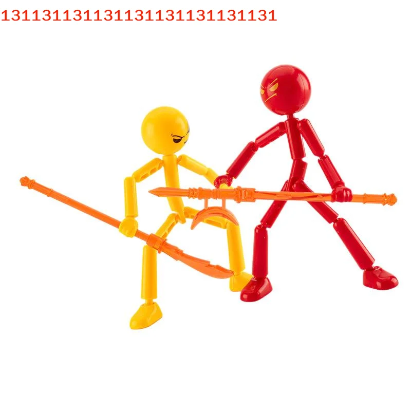 Figura d'Azione Interattiva Stickman, Robot Manichino Stampato in 3D, Set Assemblabile Novità - immagine 3
