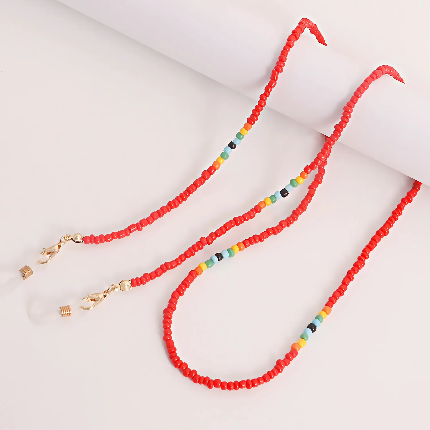 Neue Mode Gläser Kette Dual-use-Lanyard Böhmischen Bunte Perle Kette Anti-verloren Hals Kette Sonnenbrille Brillen Zubehör – Detail 14