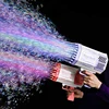 Bubble Gun Kids Toys Rocket 69 Holes Soap Bubbles Machine Gun Shape Automatic Blower With Light Pomperos Outdoor Toy Gifts Party 1