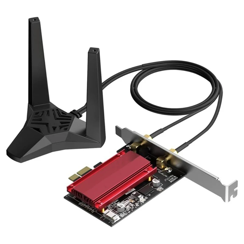 

Трехдиапазонный Wi-Fi Bluetooth-совместимый адаптер PCIE для улучшения сетевых ПК Настольные компьютеры Наслаждайтесь сильным