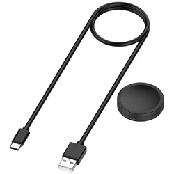 Universal Charging Cable for Galaxy Smart Watches - High - Quality Charger Adapter (USB - Black - Split body)