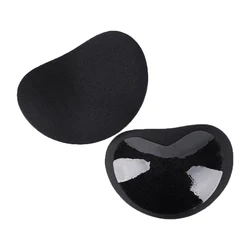 Enhanced Padded Bikini Set with Breathable Chest Pads and Nipple Covers - 2pairs (Black)