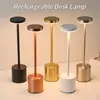 Rechargeable LED Desk Lamp Metal Dimmable Touch Table Lamp 3 Color Temperatures Bedside Creative Ambient Light Bar Hotel Decor 1