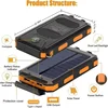 200000mAh Solar Power Bank Portable Large Capacity Charger 120W Super Fast Charging Camping Battery For Xiaomi iPhone Samsung 6