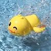Summer Bathroom Baby Bathing Toy Duck Chain Children's Water Play Set Bathroom Baby Clocking Yellow Duck Infant Newborn 3