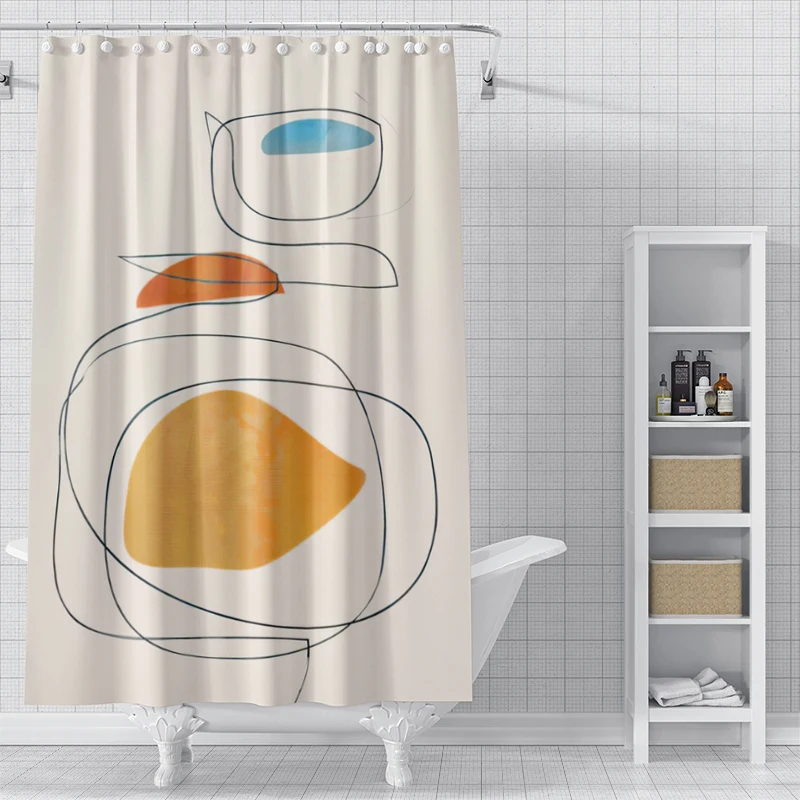 Home shower curtains for bathroom waterproof fabric Modern Nordic style bathroom curtain 180x200 240x180  cute dog funny 2
