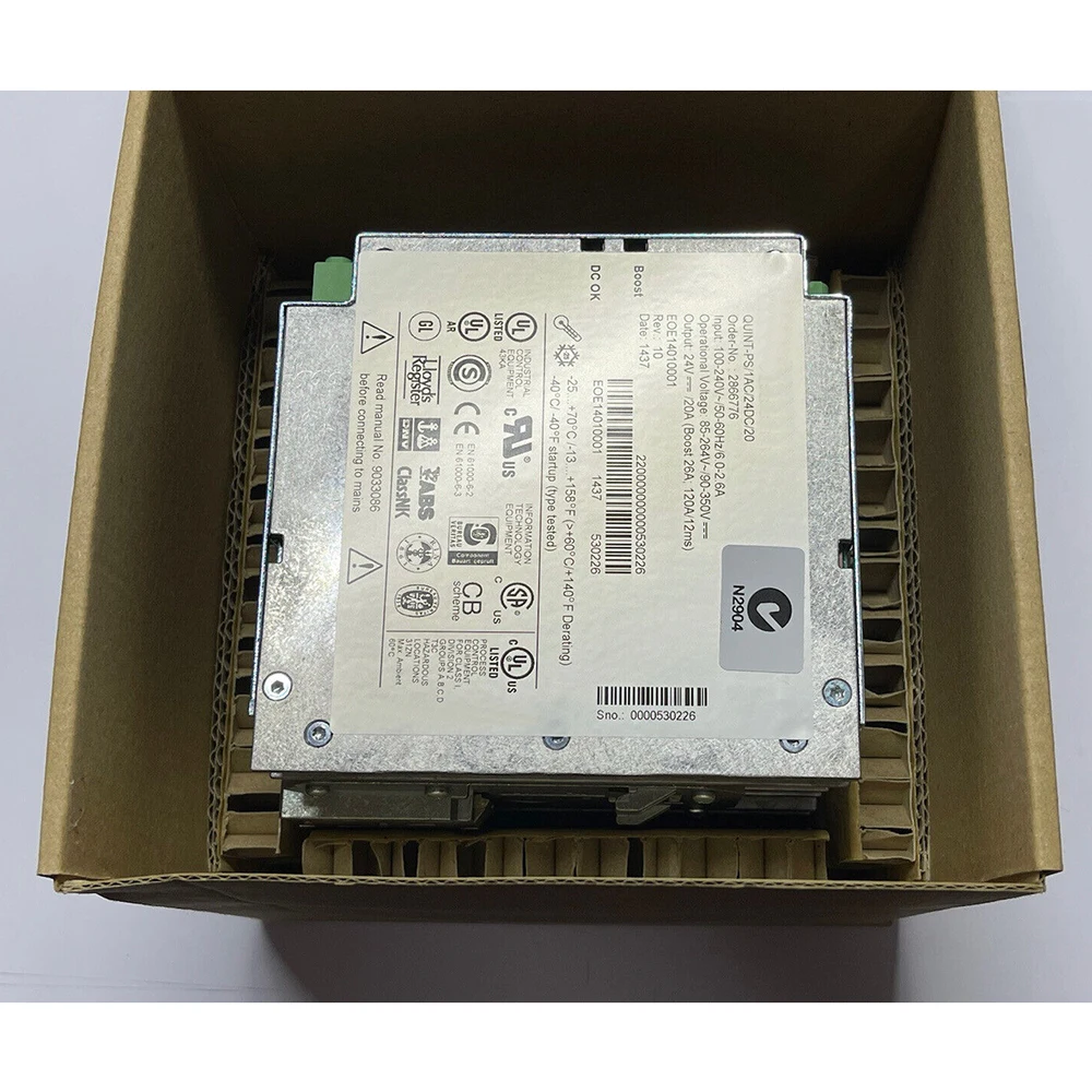 2866776 QUINT-PS/1AC/24DC/20 QUINT POWER For Phoenix Switching Power Supply 4 2866776 QUINT-PS/1AC/24DC/20 QUINT POWER For Phoenix Switching Power Supply - Image 2