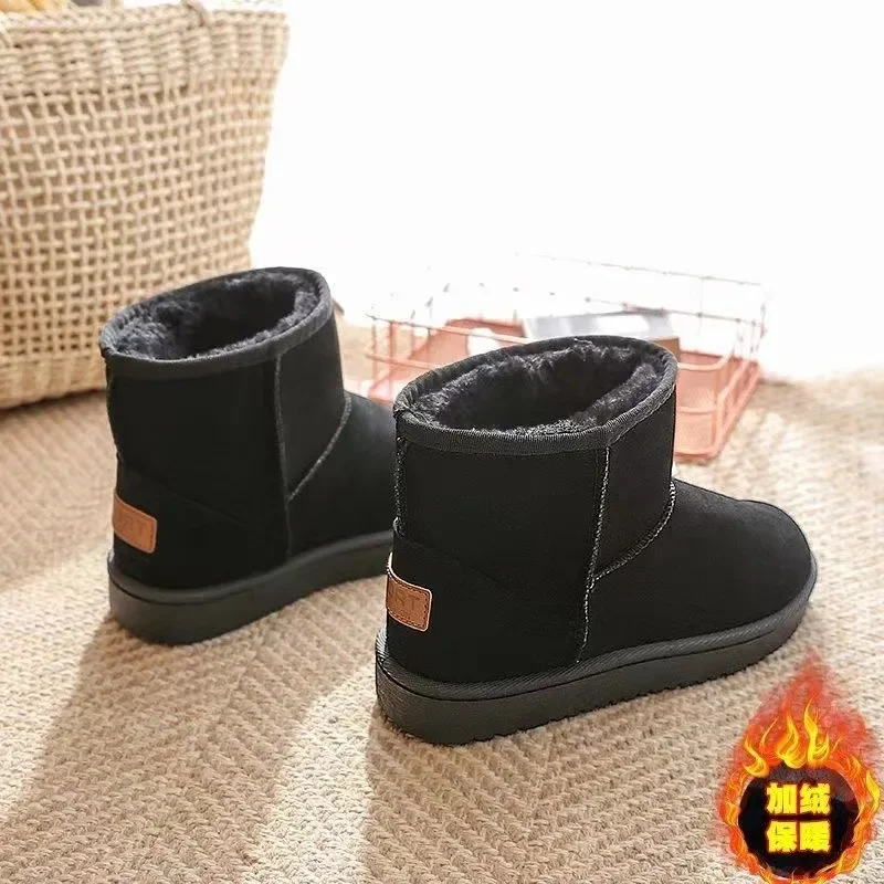 2023 New Women's Winter Warm Snow Boots Waterproof Anti-slip Cotton Women's Padded Thickened Platform Ankle Boots Botas Mujer