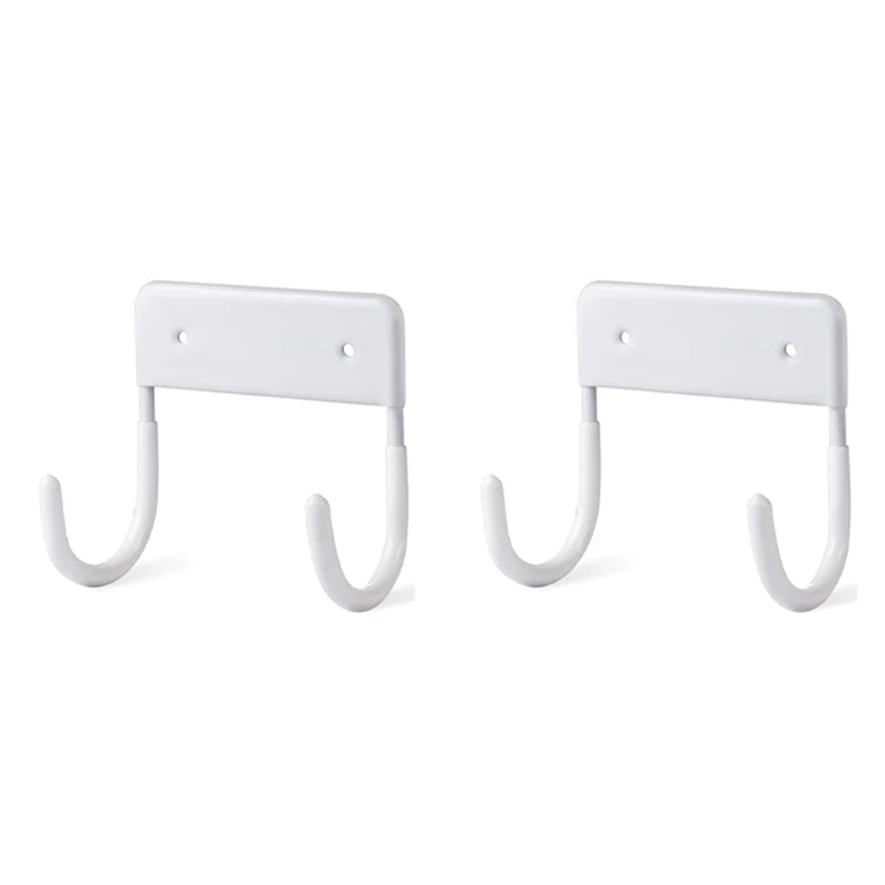 

2X Ironing Board Hanger, Ironing Board Hook, Ironing Boards Wall Mounted Holder, (Matte White)