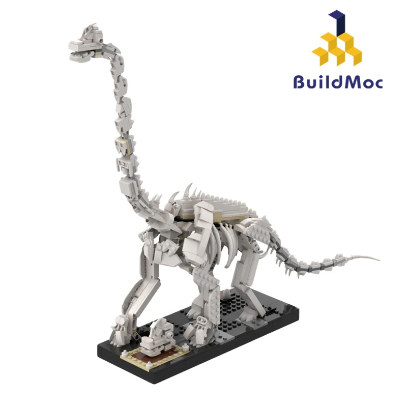Moc Tanystropheus Dinosaur (Brachiosaurus) Building Blocks Kit Jurassic Series Giraffatitan Idea Assemblare Giocattoli Per Bambini Regalo