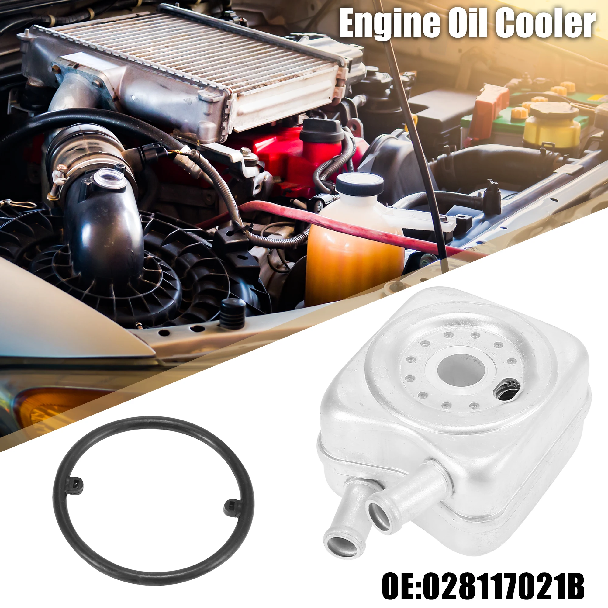 

Автоматический масляный радиатор двигателя UXCELL 028117021B для Volkswagen Beetle 1998-2010 для Volkswagen Polo 2013-2014