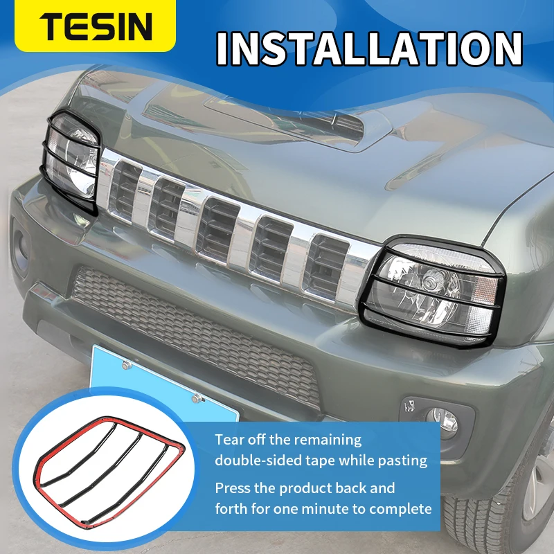 Cache Phare Transparent Pour Suzuki Jimny (2006-2016) - Paire, Protection Contre Pierres Et Poussière