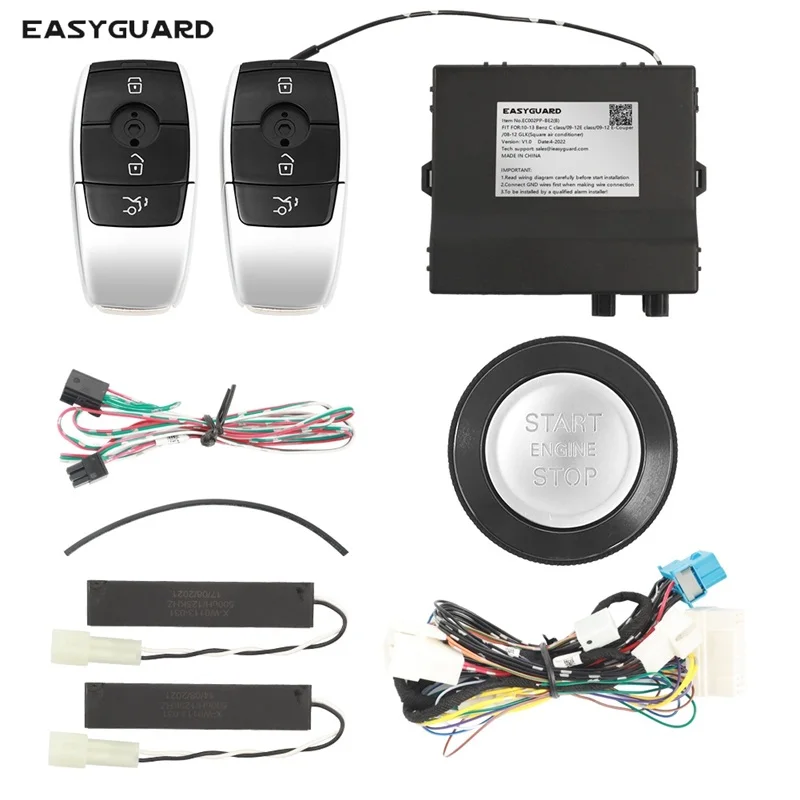 

EASYGUARD plug&play remote starter fit for benz V class 2016,Vito 16-20 Metris start stop button compatible with oem CAN BUS
