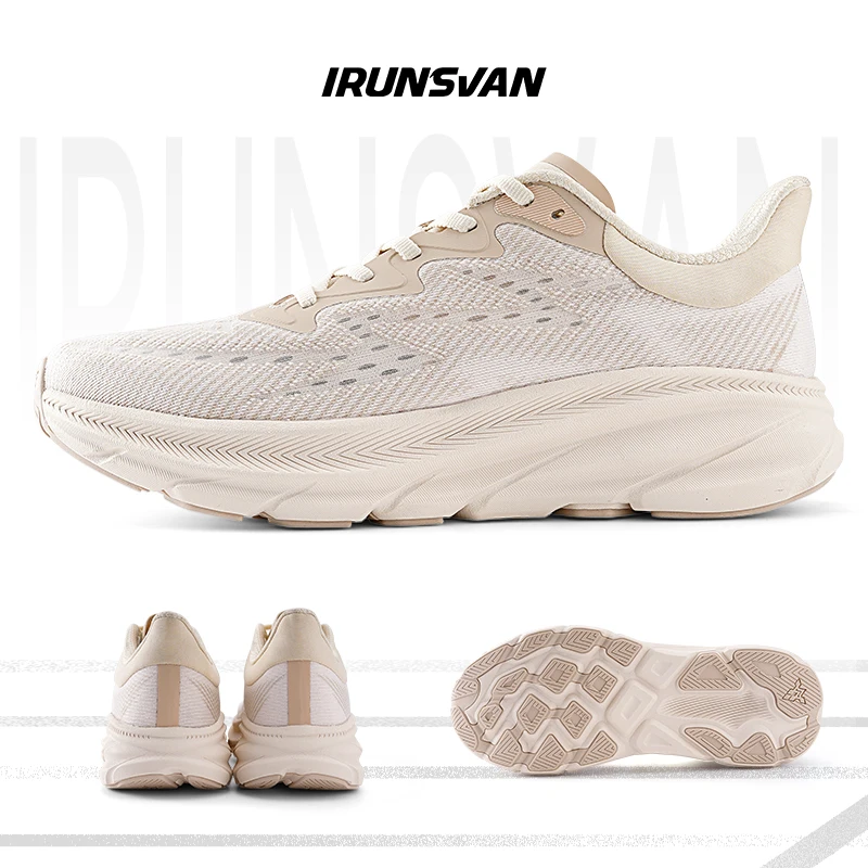 IRUNSVAN Running Shoes Men's Cushioned Walking Shoes with Air Cushion - Plantar Fasciitis Pain Relief Sneakers